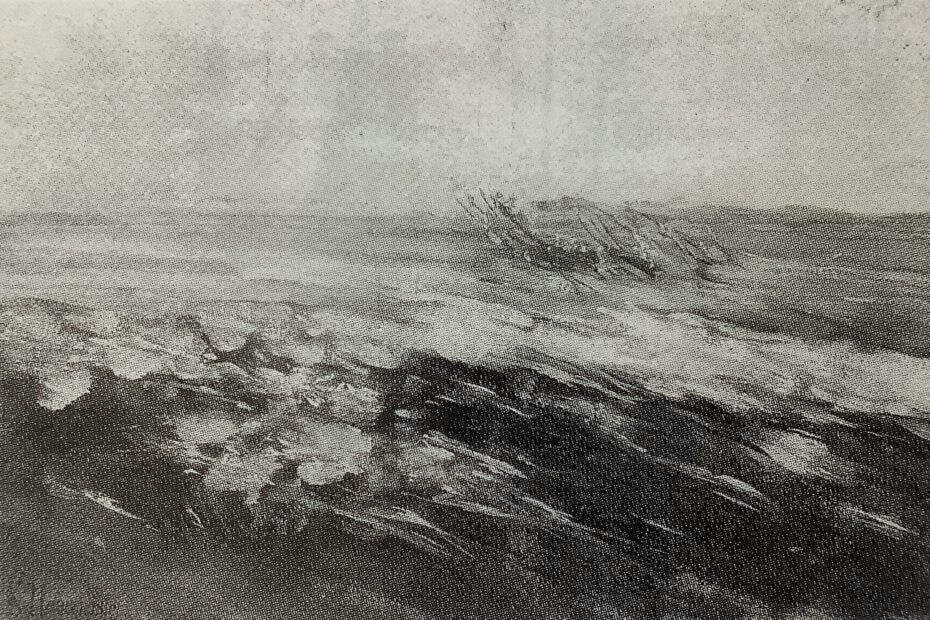 Schilf im Wind, um 1907