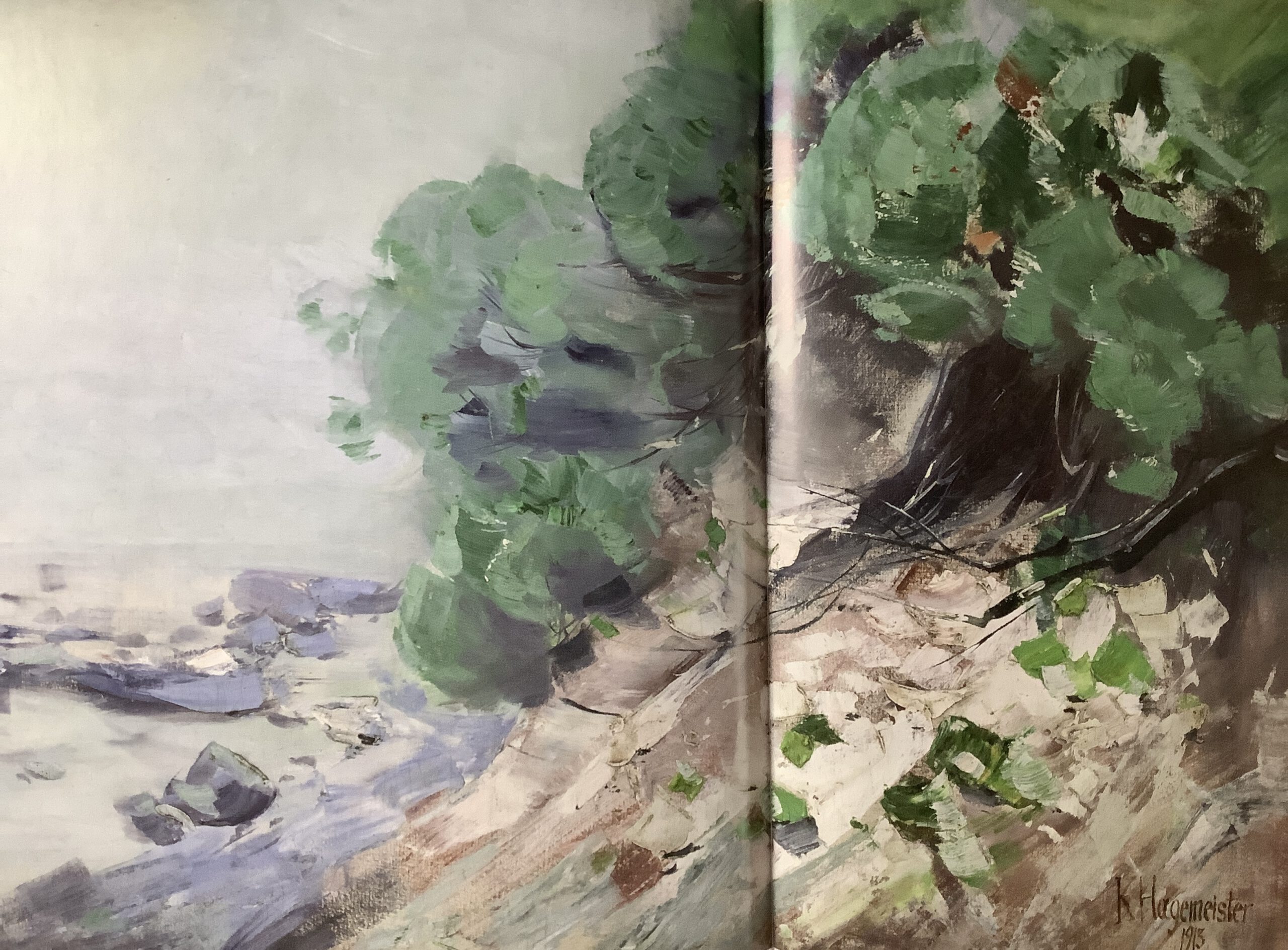 Sommermorgen an der Ostseeküste bei Lohme : Rügen, 1913 Sommermorgen an der Ostseeküste bei Lohme : Rügen, 1913