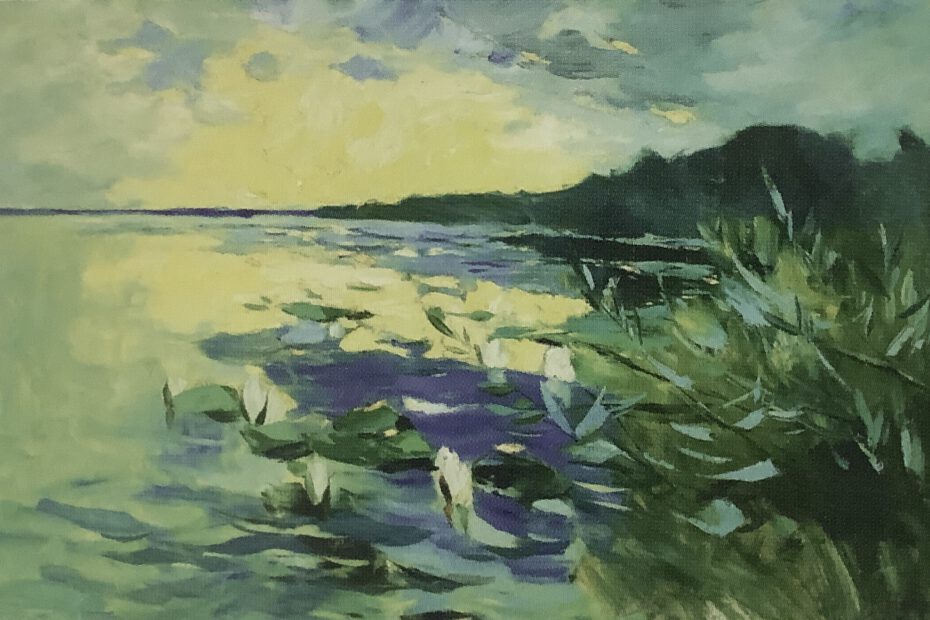 Sonnenaufgang über dem Schwielowsee, um 1899