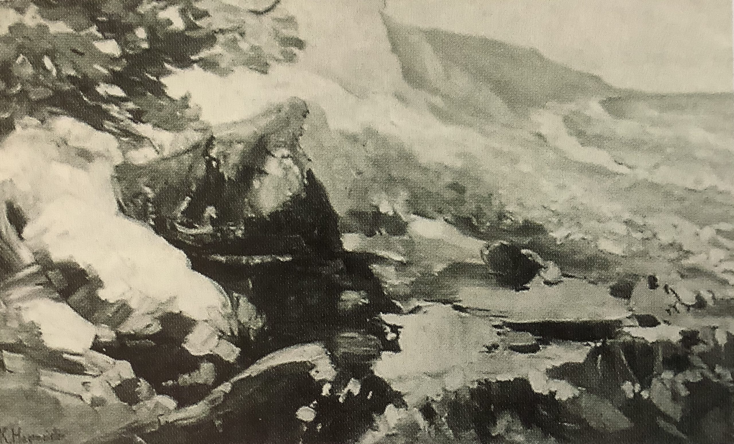 Steilküste auf Rügen, um 1912