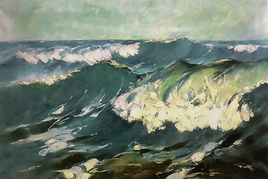 Stürmische See (Wellenbrecher), um 1915
