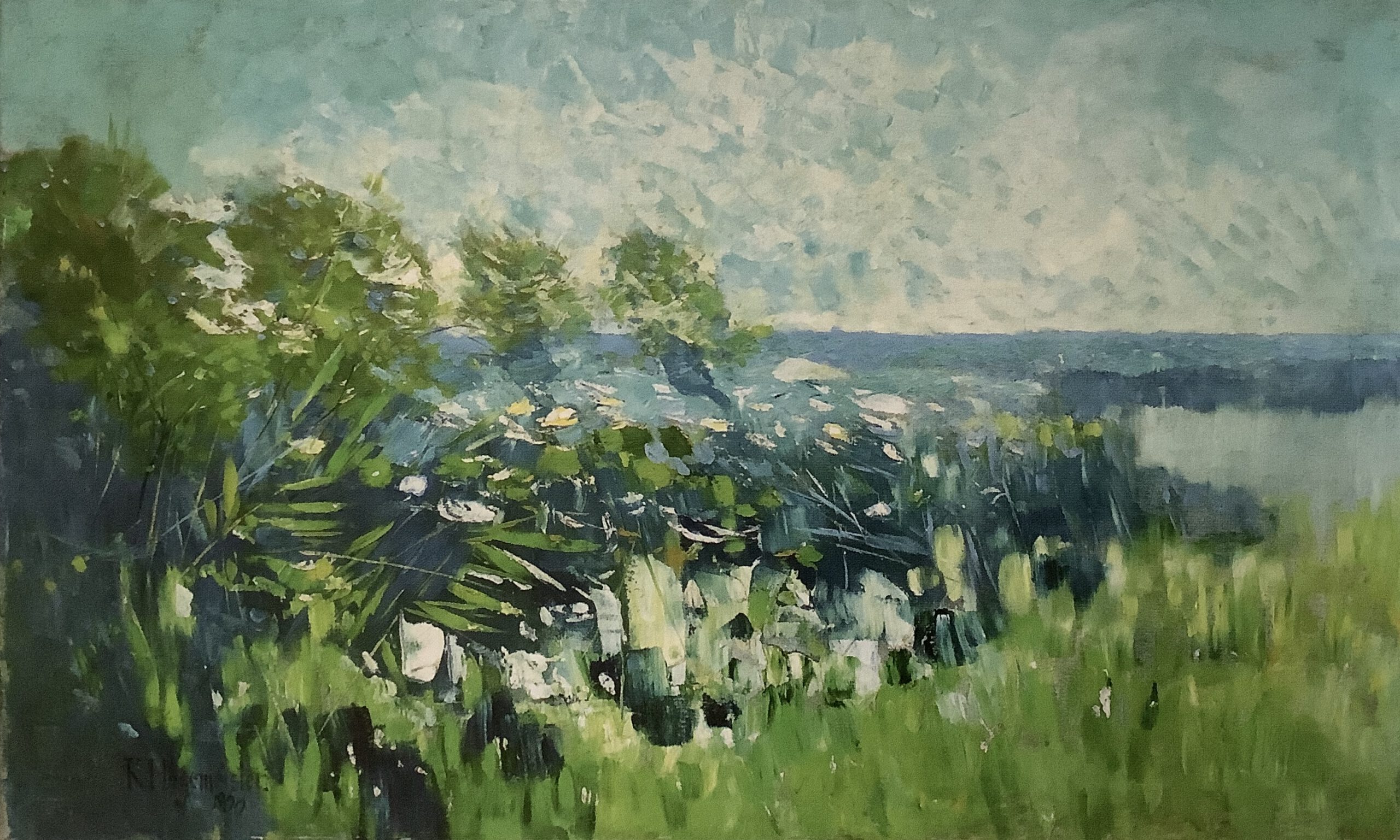 Uferlandschaft (Schilfufer), 1900