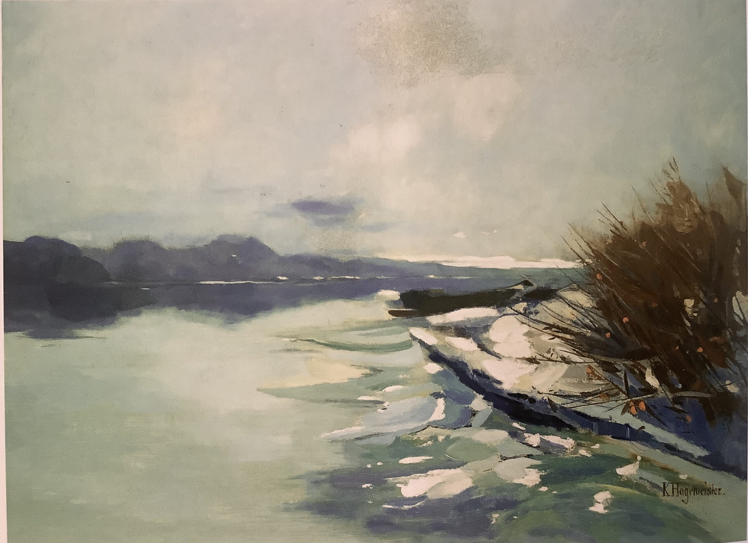 Winter an der Havel, um 1895